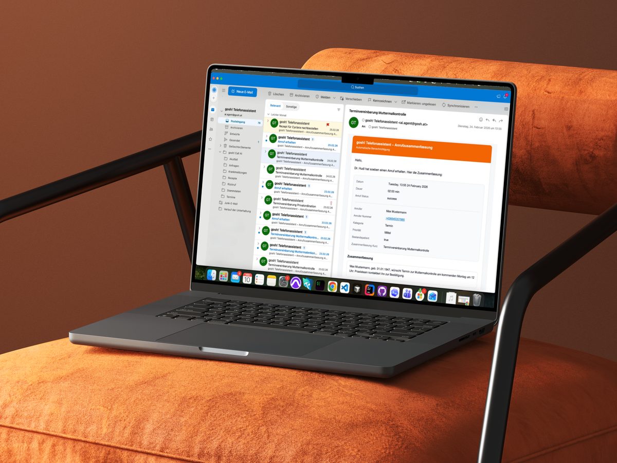 gosh! Agent E-Mail im Posteingang